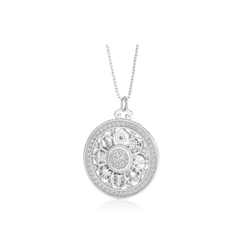 CUTE DAME 925 Sterling Silver Necklaces Women's