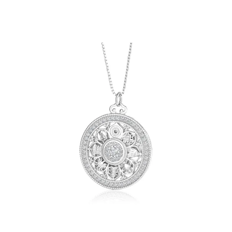 CUTE DAME 925 Sterling Silver Necklaces Women's-0