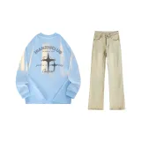 Arctic Ice Blue (Long-Sleeved)+Yellow Mud Jeans