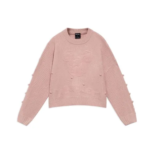 LiNing x Disney Sweater Women's Smoke Rose Pink
