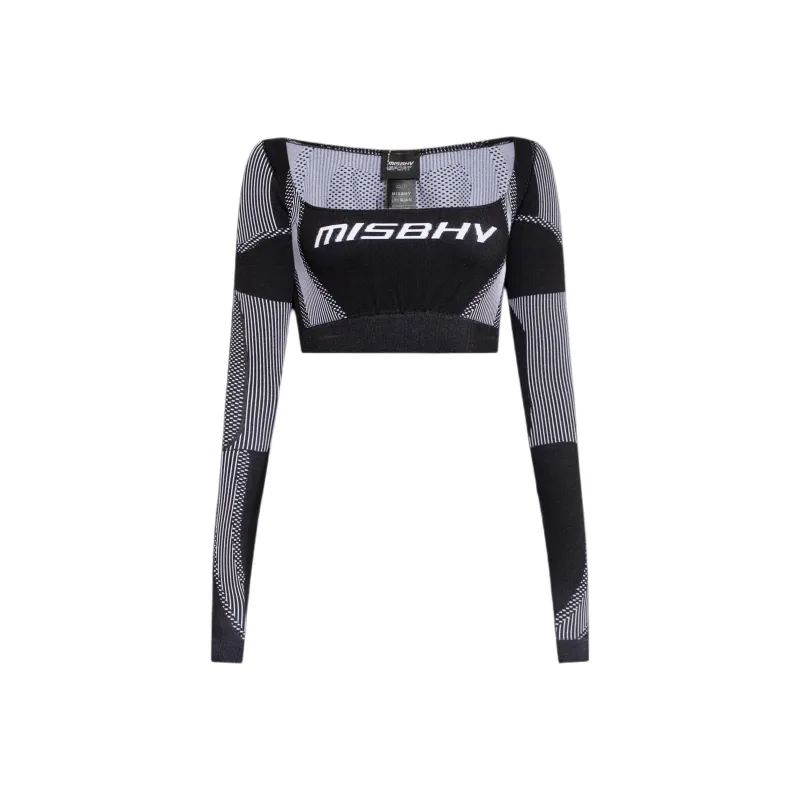 Misbhv Sport Long Sleeved Cropped Knitted Top-0