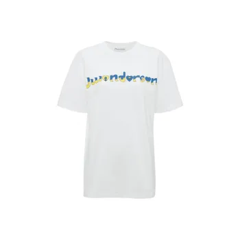 JW Anderson X Run Hany Logo print T shirt