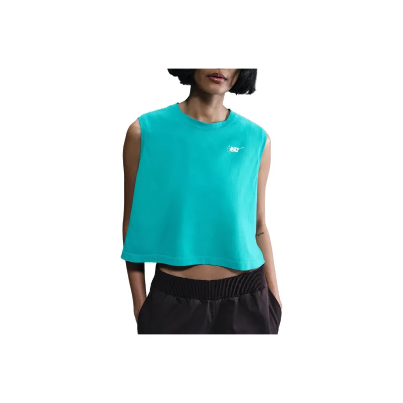 Nike Sportswear Club Women's Sleeveless Cropped Graphic T Shirt-0