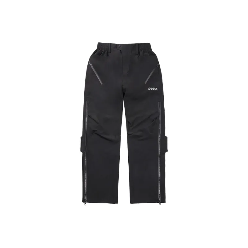 Jeep Individual Lace Up Straight Fit Casual Pants Unisex-160