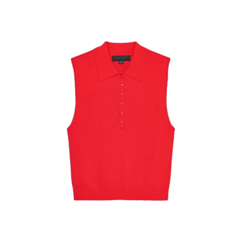 ZARA Tank Tops Women's Red-0