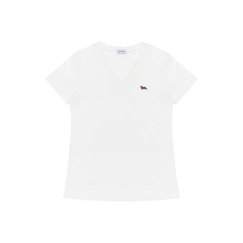 1ESS LA MODE Drop Shoulder Sleeve T Shirt Unisex White-0