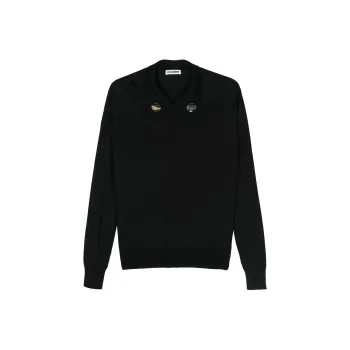 JIL SANDER Pin Badge detailed Sweater
