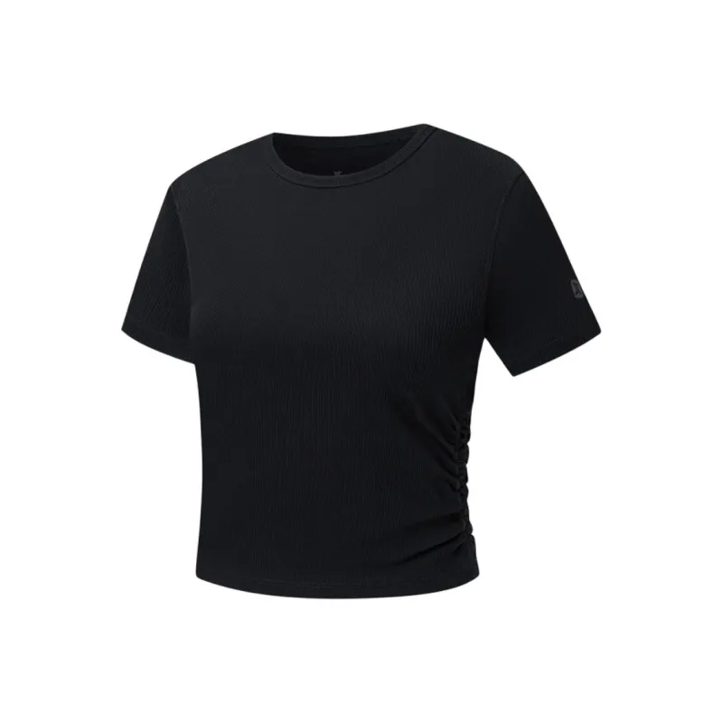 XTEP T Shirts Women's Jet Black-0