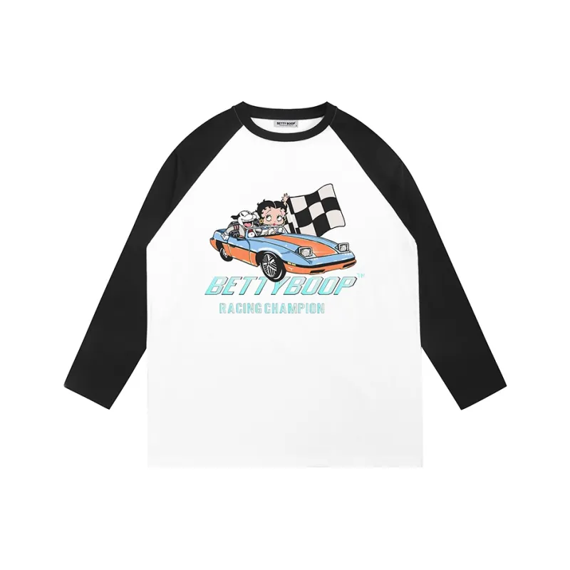 BETTY BOOP T Shirt Women's White/Black-0