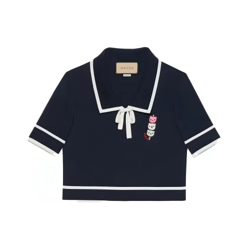 GUCCI Crop Tops Women's Blue