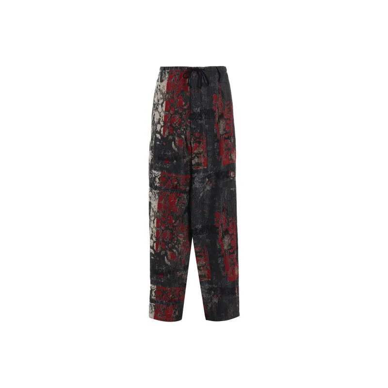 Yohji Yamamoto S'YTE FW24 Casual Pants Unisex Red-0