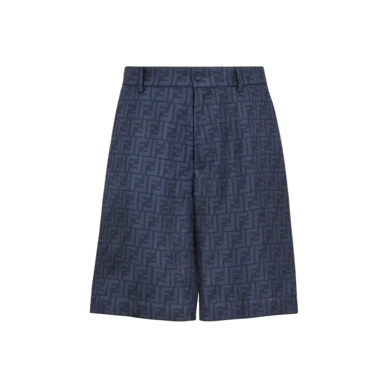 FENDI Ff Jacquard Bermuda Shorts-0