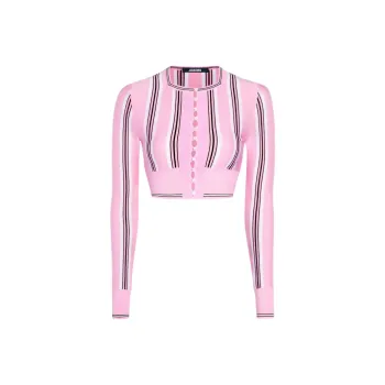 Jacquemus Le Cardigan Spiaggia 'Multicolor/Pink'