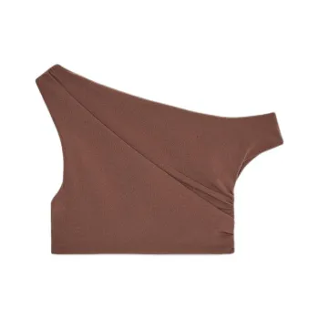 ZARA Crop Tops Women's Brown