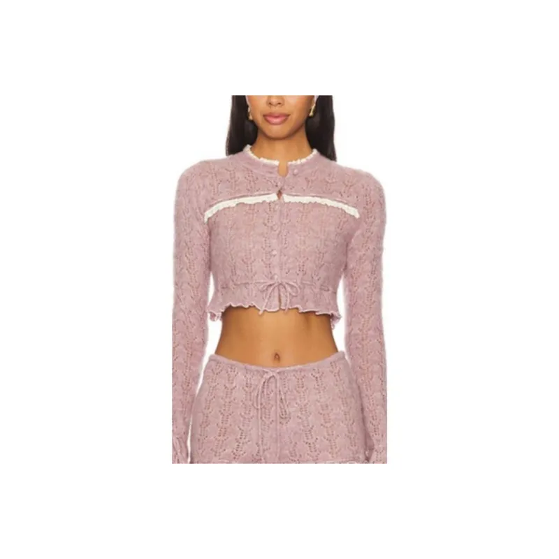 FOR LOVE & LEMONS Crop Top Women's Pink-0