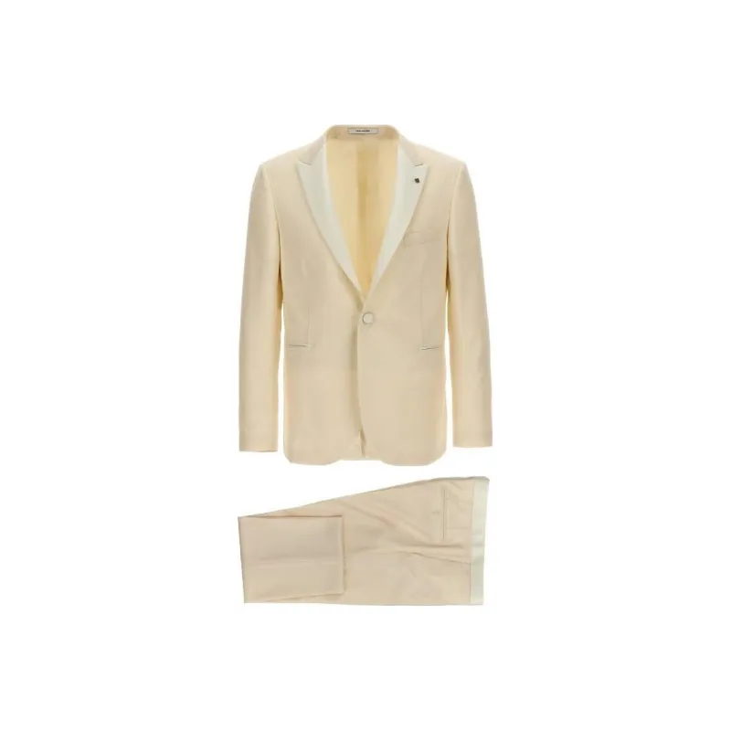 Tagliatore Patterned jacquard Double breasted Blazer-0