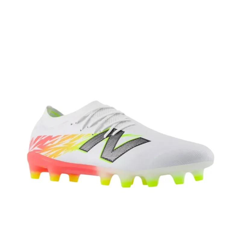 New Balance FURON ELITE V8 HG Rubber Short Studs Soccer Shoes Unisex White-3