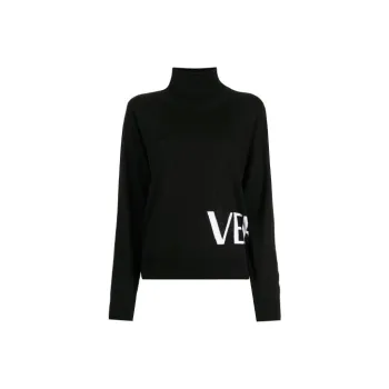 VERSACE Slim Fit Sweater Women's Black