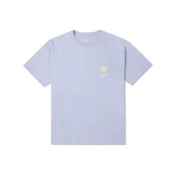 Converse Drop Shoulder Sleeve T Shirt Women's Blue