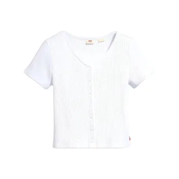 Levis T Shirts Women's White