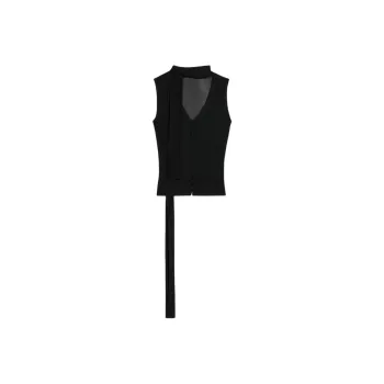 Jacquemus Scarf Top T-Shirt Women's Black