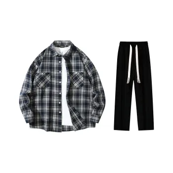 LA'T.WEEKEND Long-Sleeved Shirts Matching Sets Unisex