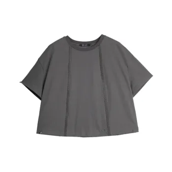 ELLE T Shirt Women's Medium Gray