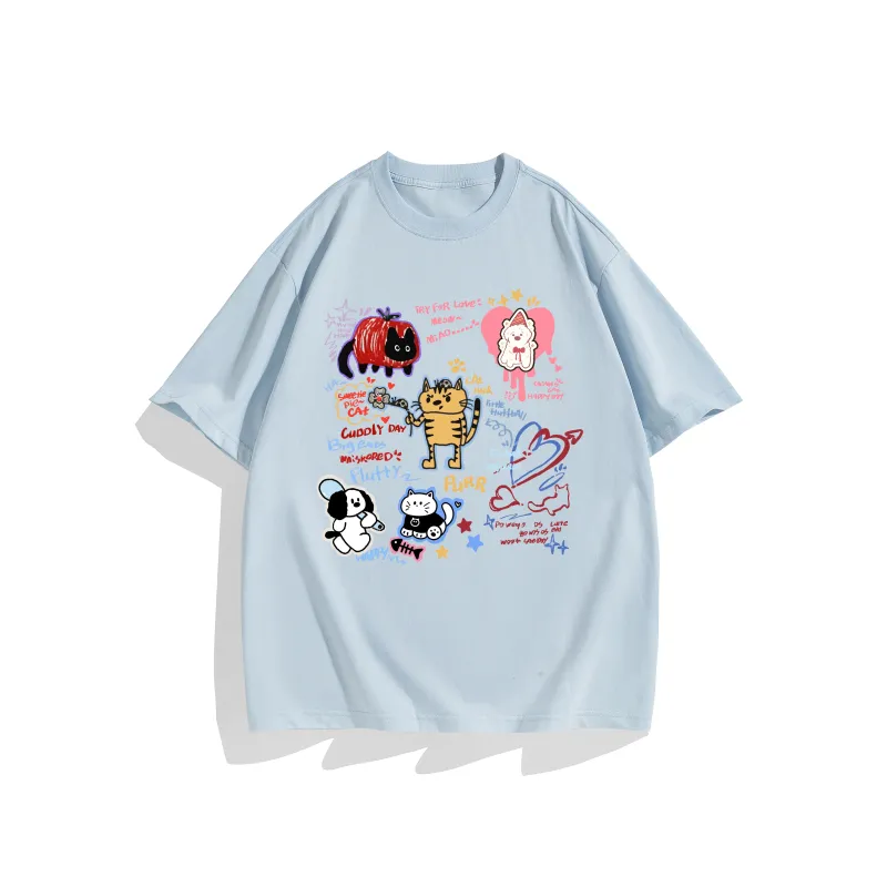 Tryforlove Drop Shoulder Sleeve T Shirt Unisex-9