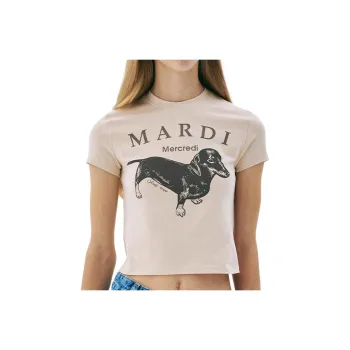 MARDI MERCREDI Crop Tops Women's Gray/Umber