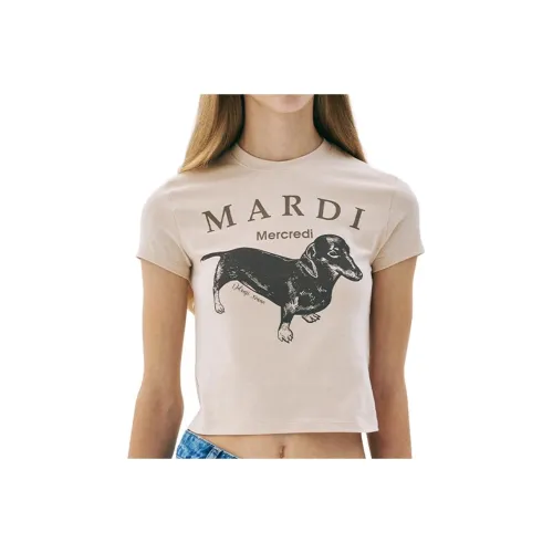 MARDI MERCREDI Crop Tops Women's Gray/Umber