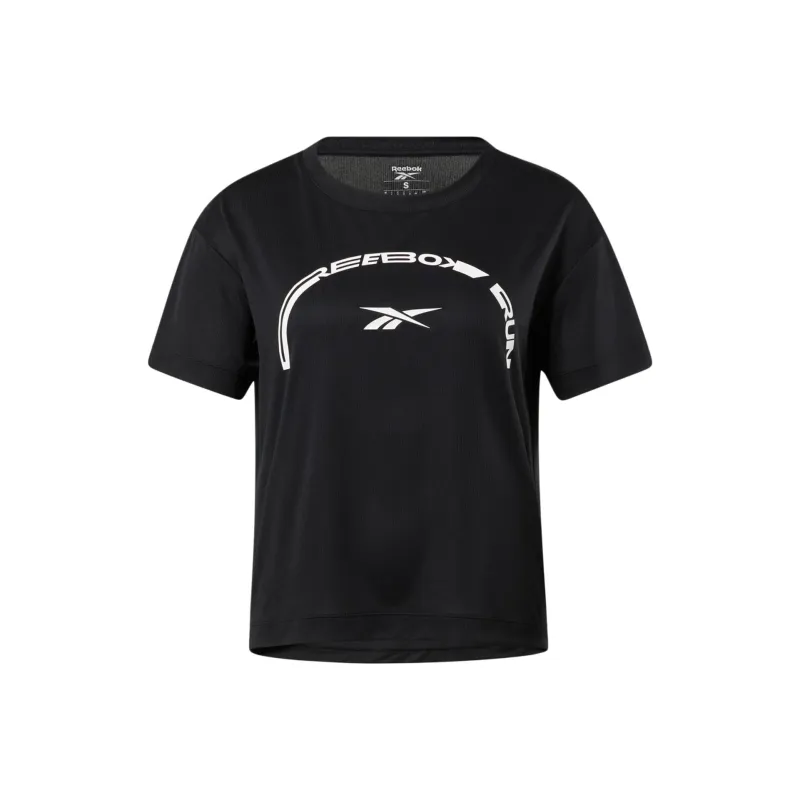 Reebok CYCLED Collection Running SW Graphic Tee T-Shirt Women's Black-0