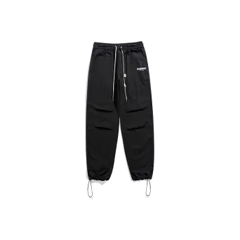 CELUCASN Casual Pants Unisex Black