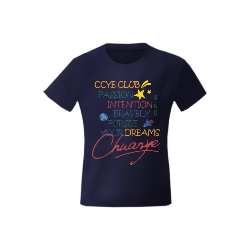 CHUANCHUANYEJIA Set in Sleeve T Shirt Women's-4
