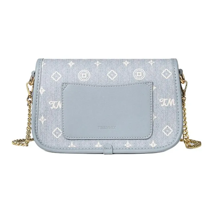 Teenmix PVC Crossbody Bag Shoulder Bag Mom Bag Regular Women's Coffee/Ecru/Sky Blue-17