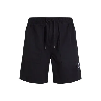 Calvin Klein Logo patch Twill Bermuda Shorts