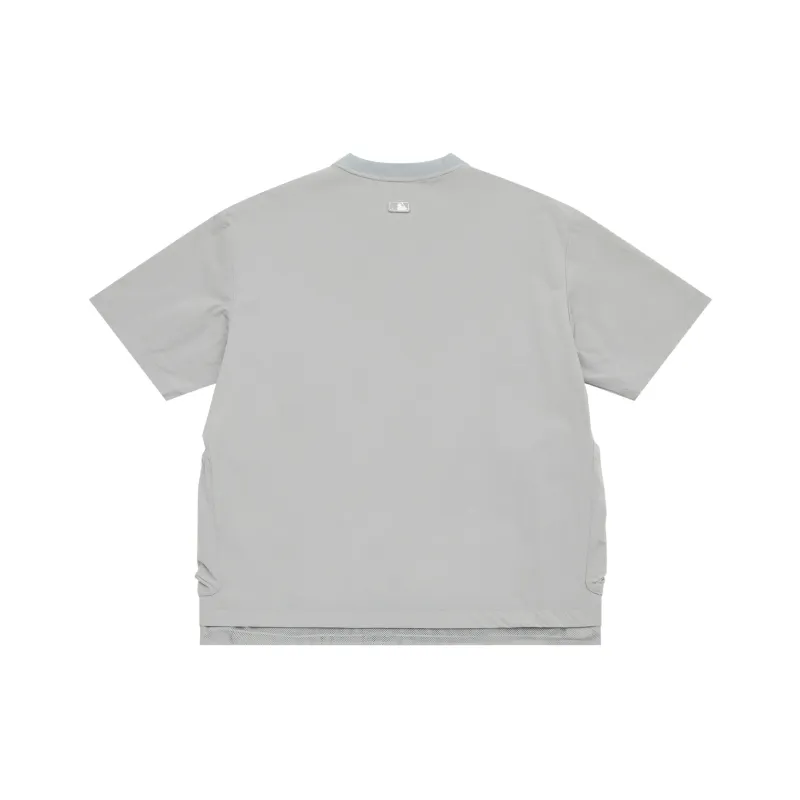 MLB New York Yankees Basic Collection SS25 T Shirt Unisex Light Gray-1