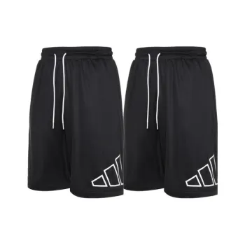 Adidas Big Logo Short Basketball Shorts Men's 2 Pack Black