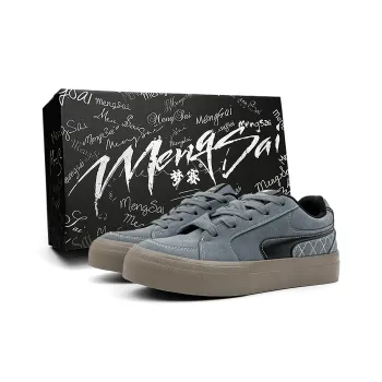 Mengsai Cushioning, Wear Resistant Low Top Skateboard Shoes Men's Blue