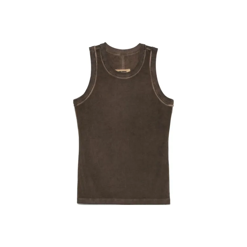UMA WANG Crewneck Knitted Tank Top-0