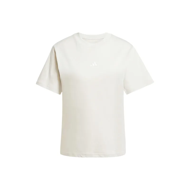 Adidas Clothing T Shirts Women's Beige-0