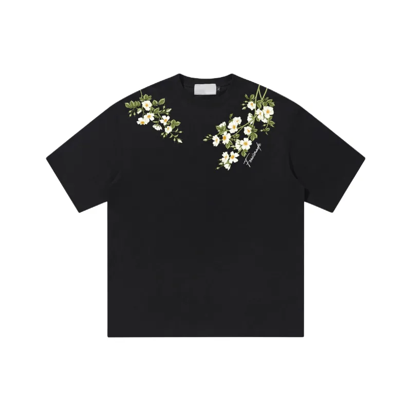 FOASIS Drop Shoulder Sleeve T Shirt Unisex-0