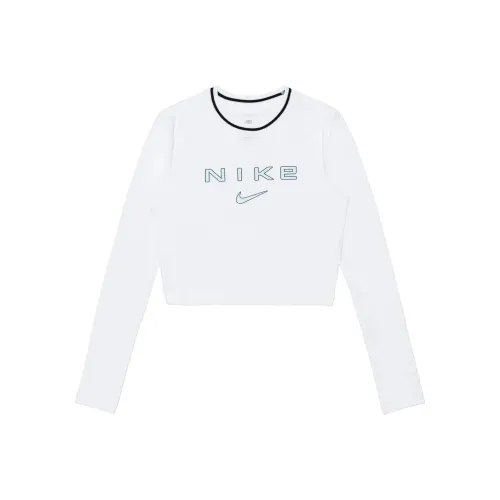 Nike Sportswear Chill Knit Crop Tops Women's White