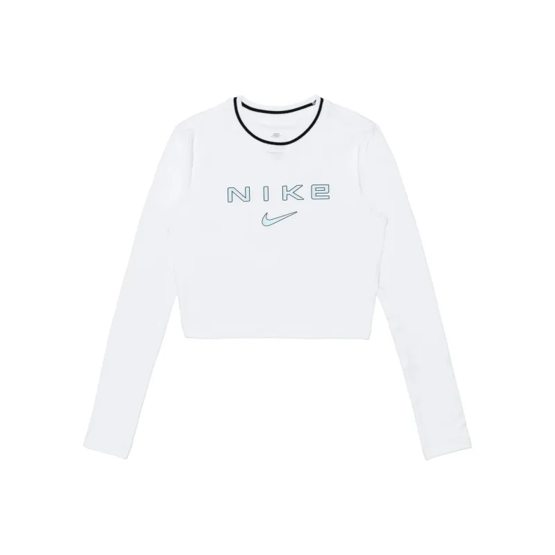 Nike Sportswear Chill Knit Crop Tops Women's White-0