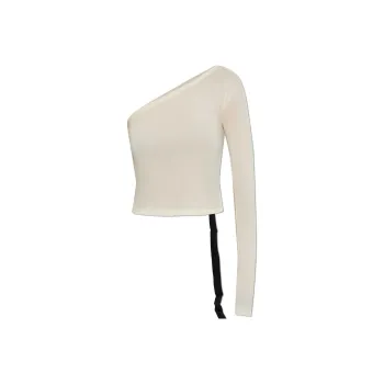 Rick Owens DRKSHDW Ziggy Asymmetric Neck T Shirt