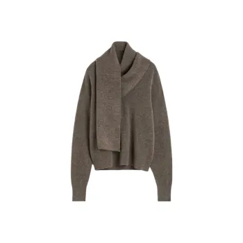 TOTEME Draped Scarf Knitted Jumper