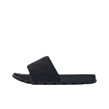 MLB MONOGRAM Series New York Yankees Team Slip Resistant Abrasion Resistant Slide Slippers Unisex Black