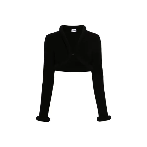 Jean Paul Gaultier Foam Detail Cropped Cardigan 'Black'