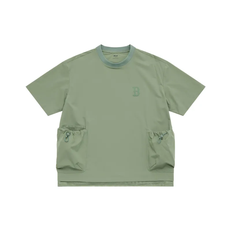 MLB Basic Collection Boston Red Sox SS25 T Shirt Unisex Khaki-0