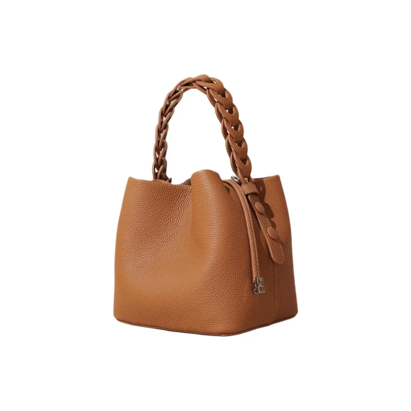 COURONNE Top Grain Cow Leather Handbag Women's Multicolor-8