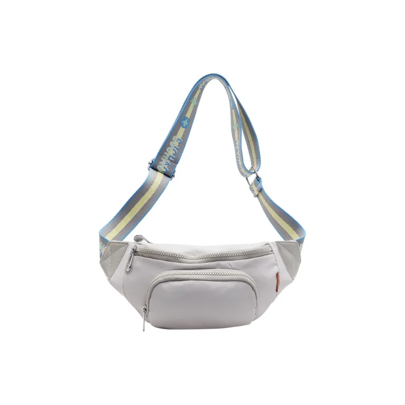 LUVISTRUE Fabric Shoulder Bag Sling Bag Cell Phone Pouch Regular Unisex White/Black/Gray/Yellow-7